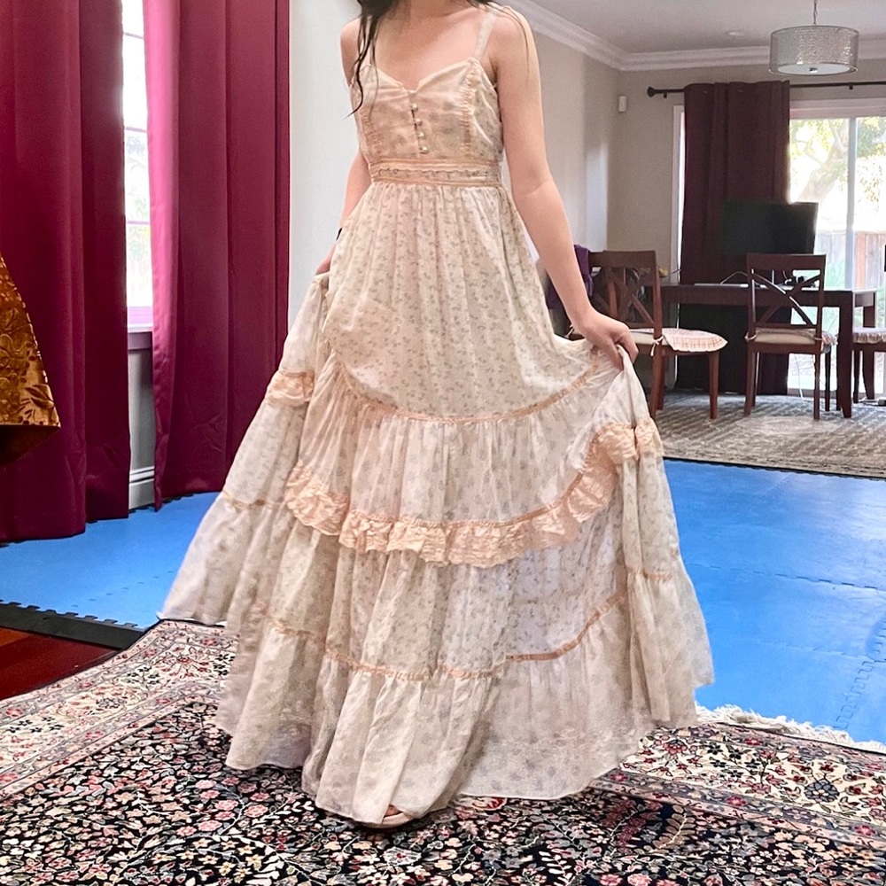 Gunne sax calico sundress